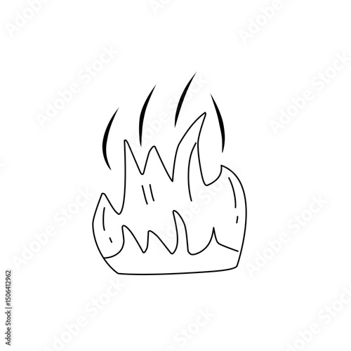 fire line doodle icon