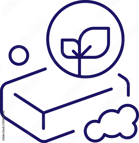 Soap Minimalistic Symbol for Web and Graphic Design, Apps, Banners, Social Network and Cards