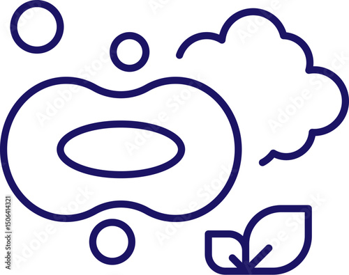 Soap Line Icon for Web Sites, Books, Cards, Apps