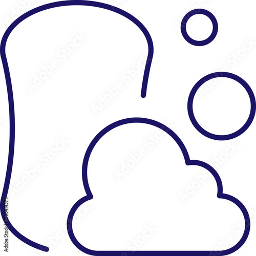 Soap Thin Line Icon for Web Sites, Books, Cards, Apps