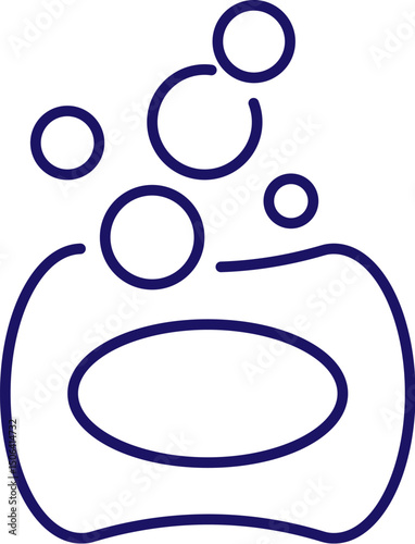 Symbol of Soap for Graphics, Concept, Apps