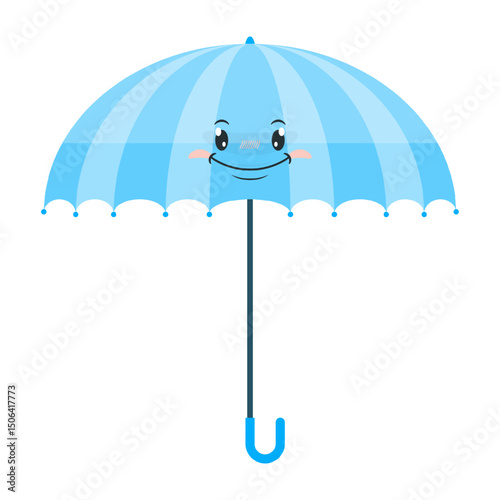 umbrella smile face cartoon cute