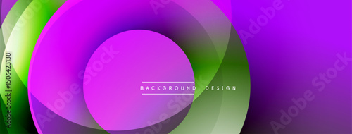 Abstract colorful layers create dynamic visual effect. Smooth gradients, flowing shapes suggest movement, modern design.