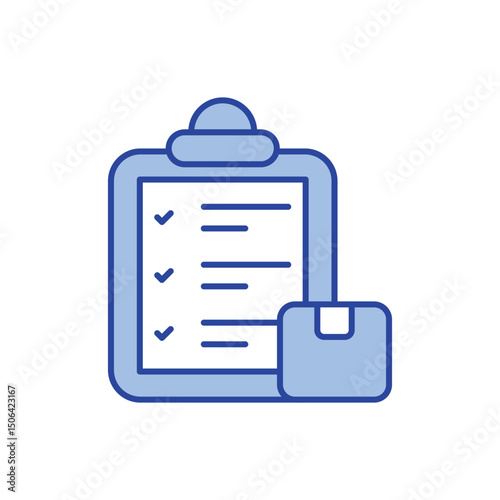 Packing List Icon vector stock illustration