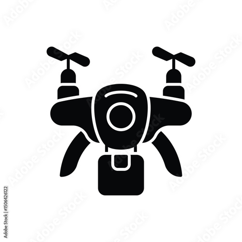 Delivery Drone Icon vector stock illustration