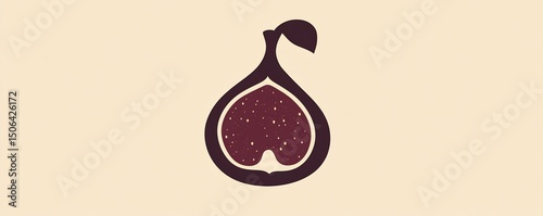 An elegant fig illustration representing nature s sweet gift and natural abundance with soft muted