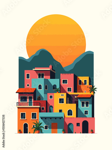  representation of the favela of brazil logo 