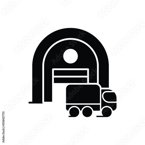 Logistics Hub Icon vector stock illustration