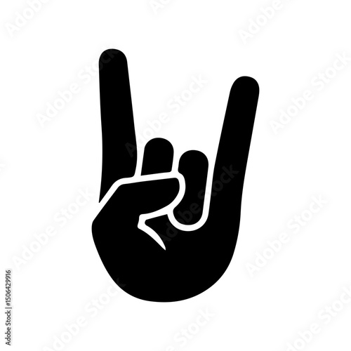 Gesture hand glyph icon