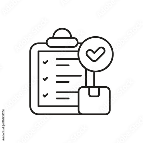Shipping Manifest Icon vector stock illustration