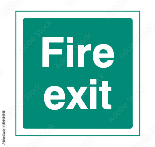 fire exit sign