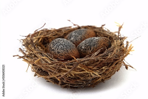 Soft, easy-to-eat bird food for baby birds in 3D, isolated on white.