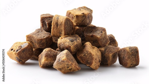 Freeze-dried beef and sweet potato dog food, providing essential nutrients for pets.