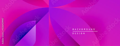 Vibrant abstract background. Pink, purple gradients create dynamic shapes. Modern design elements suggest fluidity, energy. Text reads background design.
