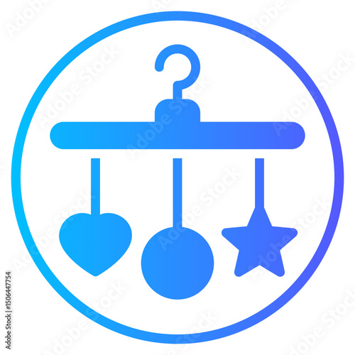 crib toy gradient icon