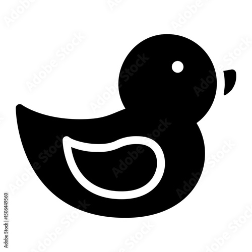 rubber duck glyph icon