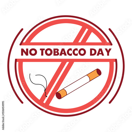    No tobacco day vector illustration.
