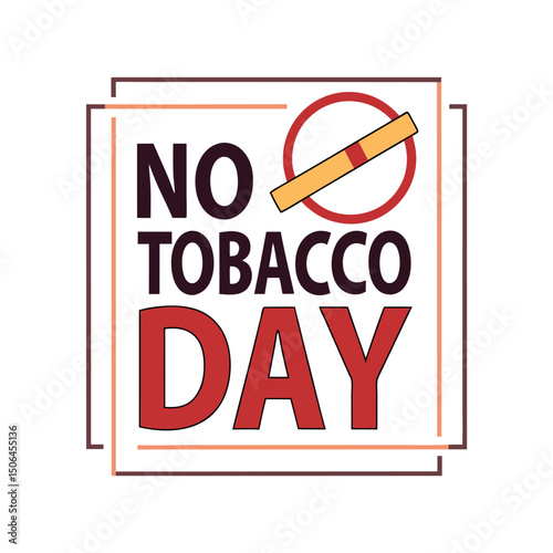    No tobacco day vector illustration.
