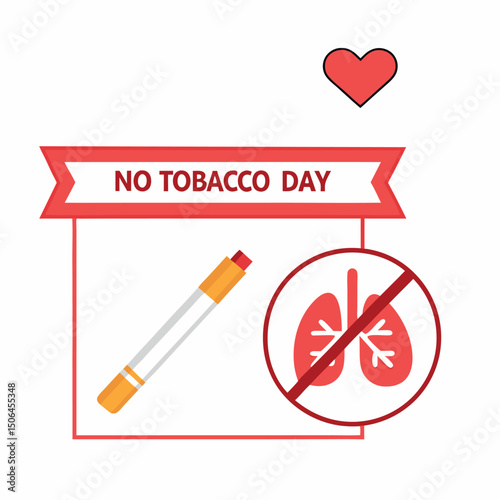    No tobacco day vector illustration.
