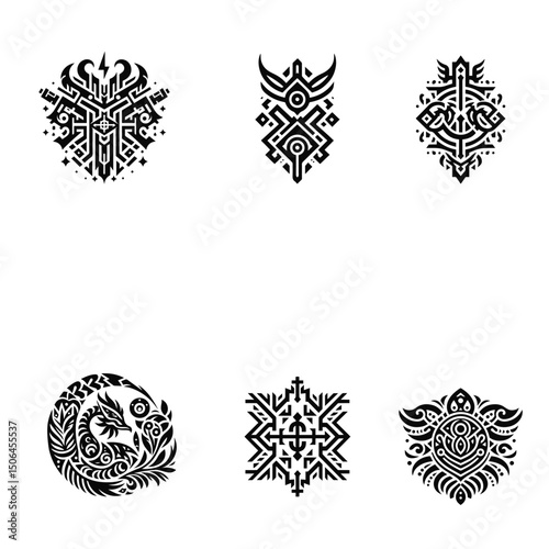 Tribal traditional tattoo styles 