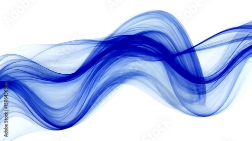Fluidic form Swirling blue gradients create an abstract, dynamic pattern against a clean white backdrop, evoking motion and grace