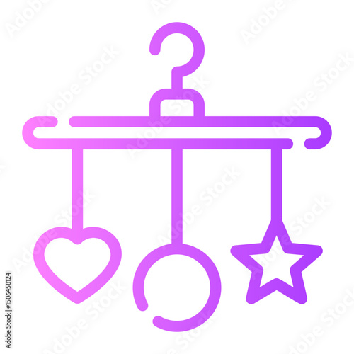 crib toy gradient icon