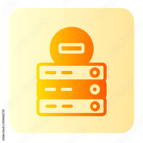 minus sign gradient icon