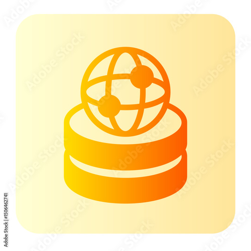 global connection gradient icon