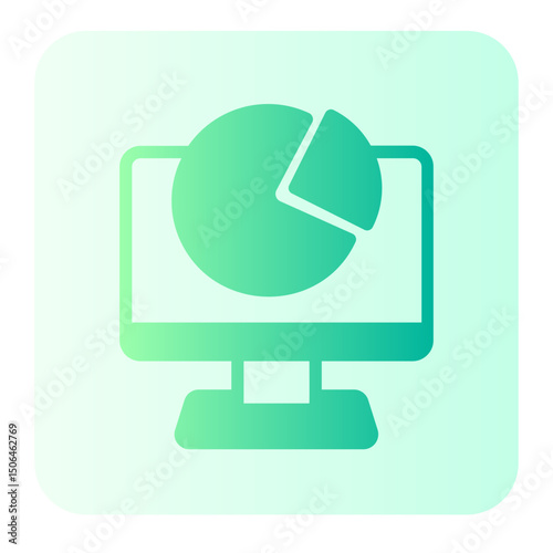statistic gradient icon
