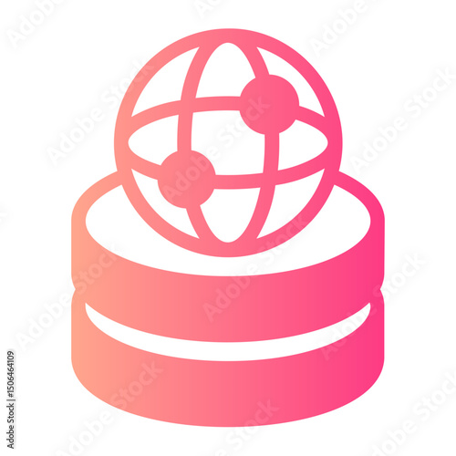 global connection gradient icon