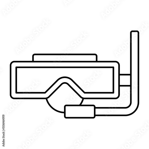 Snorkel outline icon