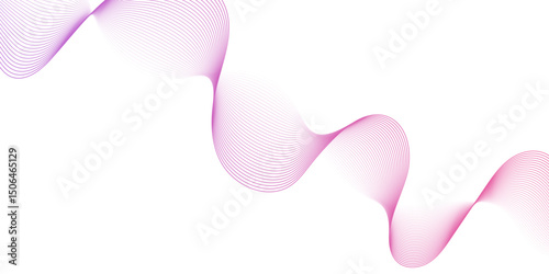 Energy abstract smooth purple and white frequency isolated element creative blend curve flow line technology modern white web banner vector beautiful waveform light music energy design.	