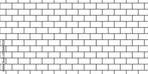 Pavement close up seamless mosaic stone concrete wall surface tiles. subway vector block rock white brick wall texture background.	