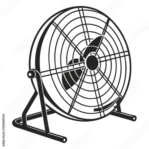 fan icon on white