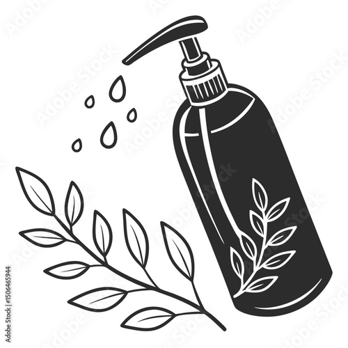 vector illustration of a bottle
