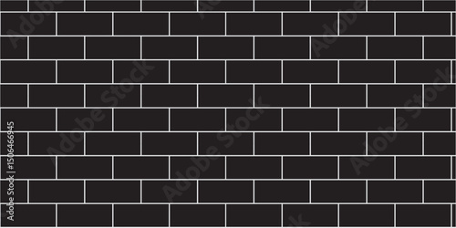 Brick wall architecture tiled abstract black block brickwork wall concrete grunge background	