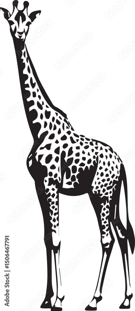 Naklejka premium giraffe vector illustration