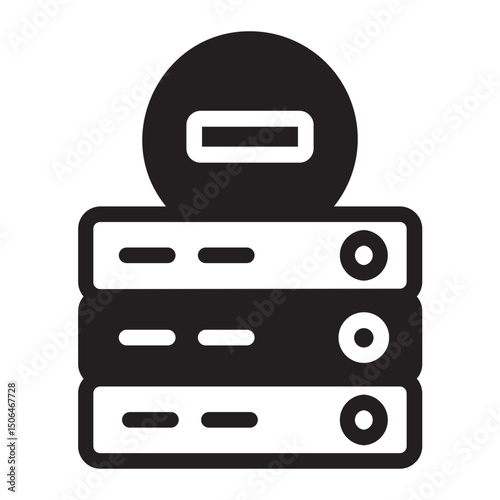 minus sign glyph icon