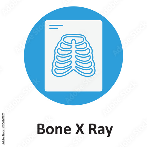 Bone x ray :Vector Icon which can easily modify or edit