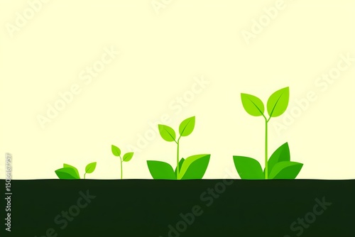 Green seedlings sprouting from dark soil symbolizing growth and renewal