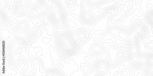 Abstract minimal The patter discovery vector topo map creative discovery White wave grid stripe line map topography. vector geographic contour mounted map background.	