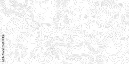 Abstract minimal The patter discovery vector topo map creative discovery White wave grid stripe line map topography. vector geographic contour mounted map background.	