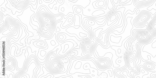 Abstract minimal The patter discovery vector topo map creative discovery White wave grid stripe line map topography. vector geographic contour mounted map background.	