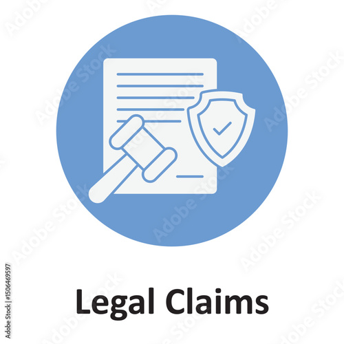 Legal claims :Vector Icon which can easily modify or edit