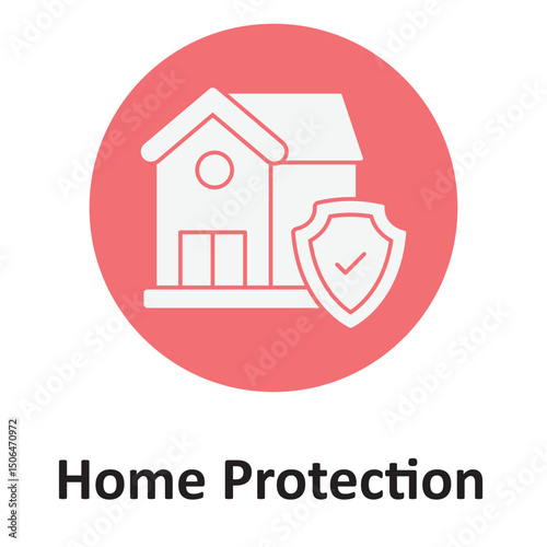Home protection :Vector Icon which can easily modify or edit