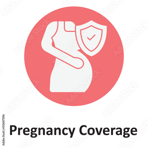 Pregnancy coverage :Vector Icon which can easily modify or edit