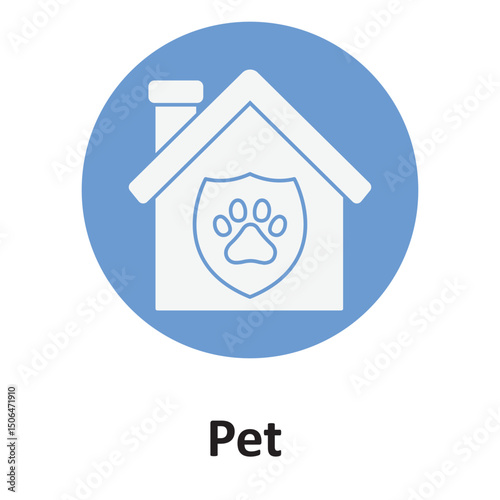 Pet insurance :Vector Icon which can easily modify or edit