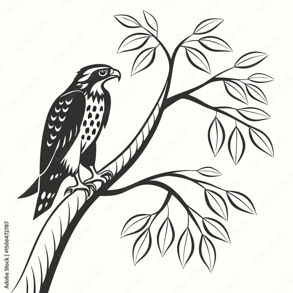 Fototapeta premium bird on branch
