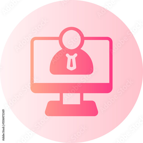 log in gradient icon