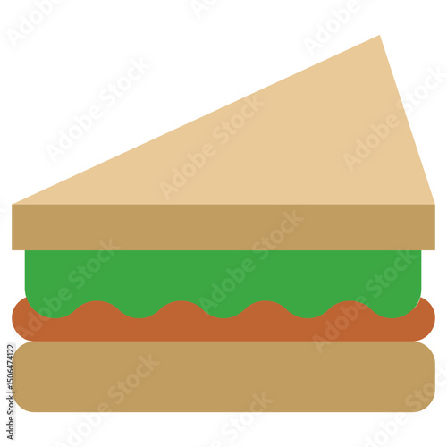 Sandwich Icon, Flat Design Style Icon, Restaurant Element Icon Collection